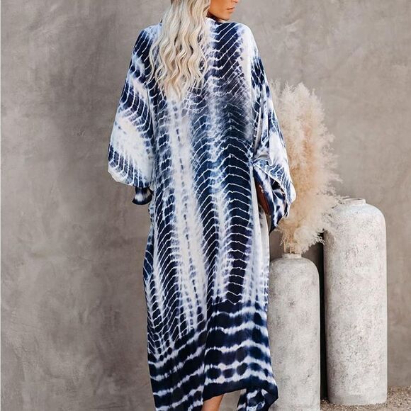 Maxi Kimono Swim Cover up Dress - Picture 4 of 5